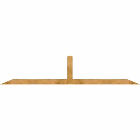 Ekena Millwork Portland Rough Sawn Timber Gable Bracket, Western Red Cedar, 108"W x 22"H x 2"D x 4"F, 5/12 Pitch GBW108X22X0204POR00RWR